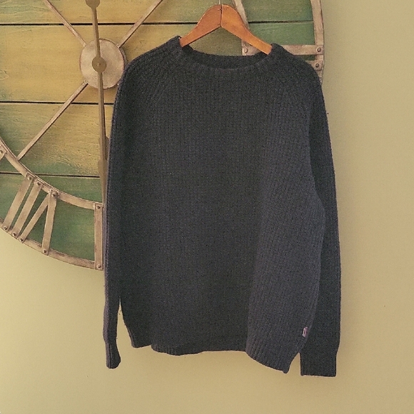 Patagonia Worn Wear Recycled Wool Blend Waffle Knit Crewneck Sweater - Picture 1 of 11